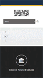 Mobile Screenshot of heritage-christian-academy.org